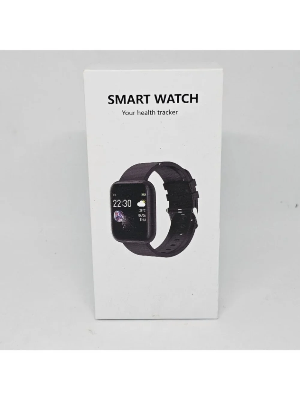 Smart Watch Men Women Waterproof Heart Rate Fitness Steps Black